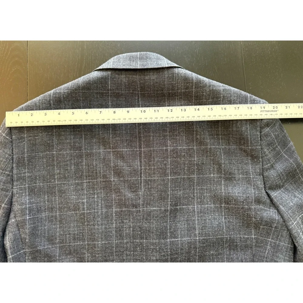 Jos. A. Bank Tailored Fit Sport Coat Mens 42L Blue Wool Silk Linen Blazer Jacket - Picture 15 of 16